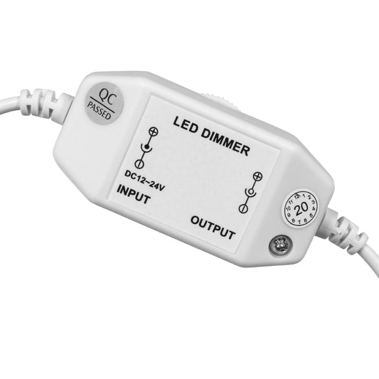 DIMMERANO 73305 Διακόπτης On/Off & Dimming με 1 x 5A 120W Κανάλι DC 12-24V 5A 120W Max IP20 - Λευκό - Μ25 x Π2.3 x Υ1.1