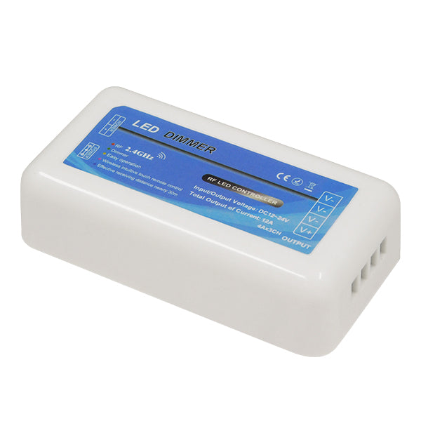 DIMMERGROUP 73314 Δέκτης Dimmer με 1 x 12A 288W Κανάλι DC 12-24V 12A 288W Max IP20 - RF2.4Ghz Group Zone - Μ8.5 x Π4.5 x Υ2.5
