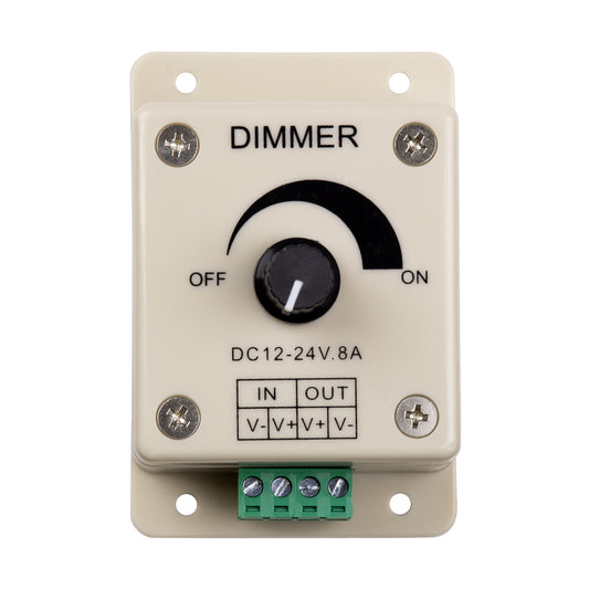DIMMERALI 73315 Dimmer με 1 x 8A 192W Κανάλι DC 12-24V 8A 192W Max IP20 - Μ9.3 x Π6.5 x Υ6.2