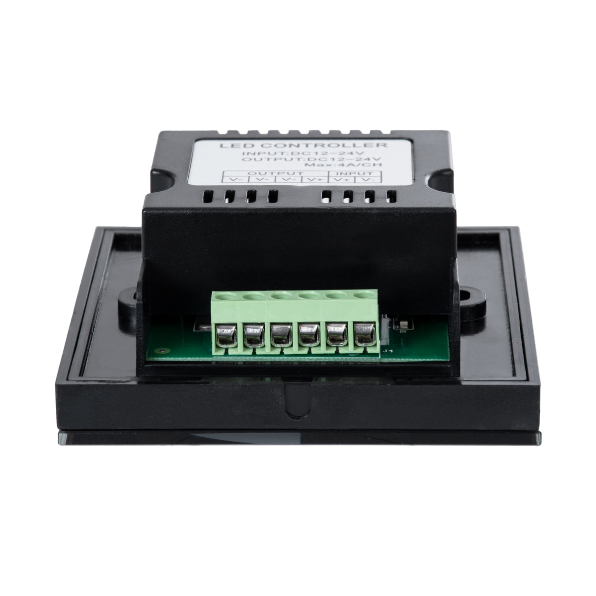 73318 Επιτοίχιο Dimmer Touch - Αφής 1 Καναλιου DC 12-24V 1 x 12A 288W - Max 12A 288W - IP20 Μ9 x Π9 x Υ3.5cm