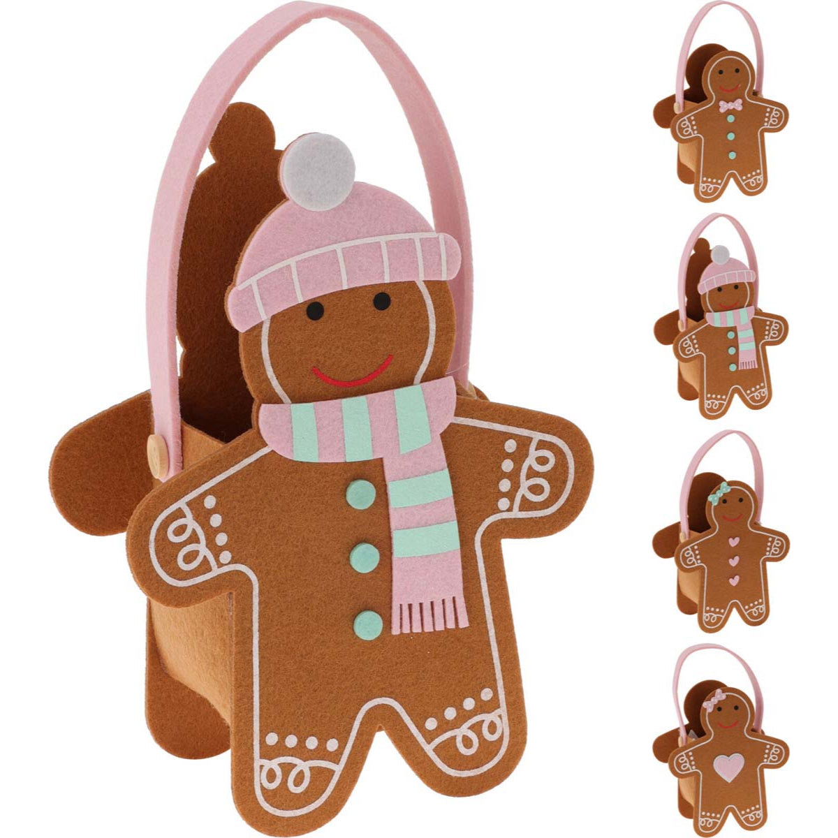 Τσαντάκι Gingerbread Τσόχινο 20εκ 4 Σχδ