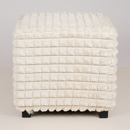 ΣΚΑΜΠΟ ΒΕΛΟΥΔΟ ΛΕΥΚΟ ΞΥΛΙΝΑ ΠΟΔΙΑ 42x42x40