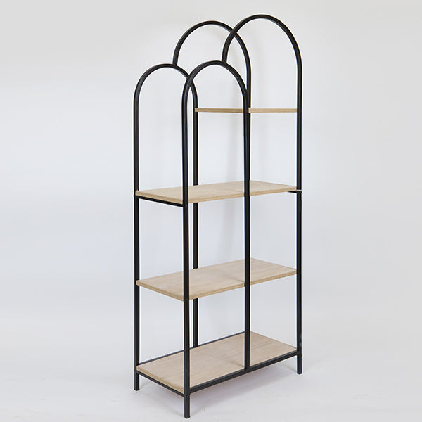 ΡΑΦΙΕΡΑ ΜΕΤΑΛΛΙΚΗ ΜΑΥΡΗ 61x33.5x145