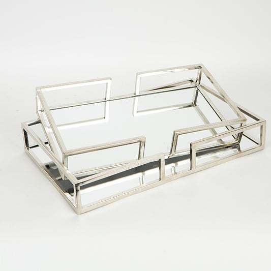 S/2 ΔΙΣΚΟΣ ΜΕΤΑΛΛΙΚΟΣ ΜΕ ΚΑΘΡΕΦΤΗ ΑΣΗΜΙ 40x25x6/35.5x19.5x6