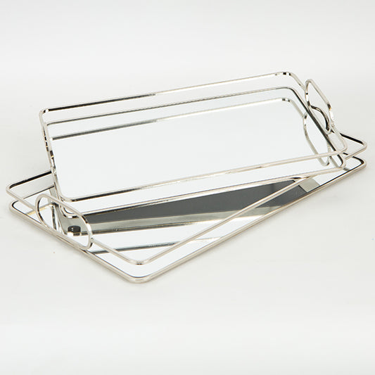 S/2 ΔΙΣΚΟΣ ΜΕΤΑΛΛΙΚΟΣ ΜΕ ΚΑΘΡΕΦΤΗ ΑΣΗΜΙ 42x25.5x5.5/36x22x5.5