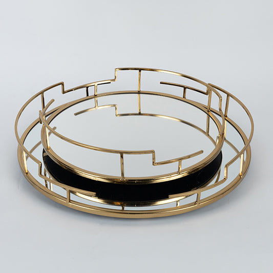 S/2 ΔΙΣΚΟΙ ΜΕΤΑΛΛΙΚΟΙ ΜΕ ΚΑΘΡΕΦΤΗ ΧΡΥΣΟΙ 31x31x6 39x39x6