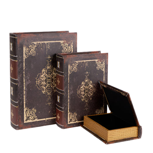 S/3 ΚΟΥΤΙΑ ΞΥΛΙΝΑ ΚΑΦΕ 32x23x7 25x18x6 18x13x4