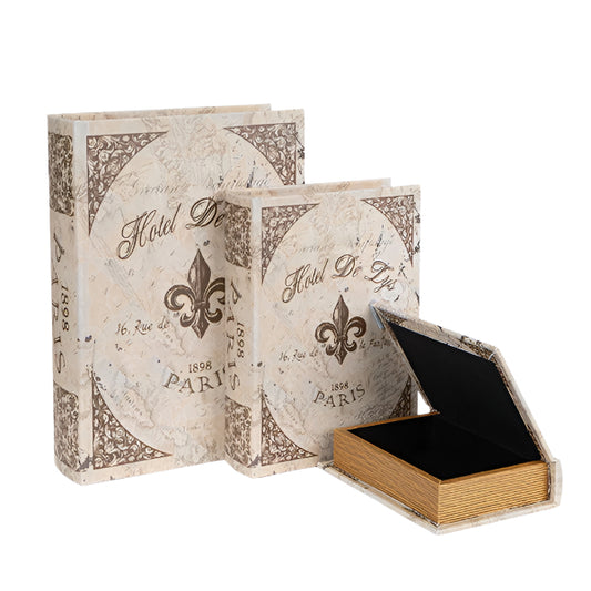 S/3 ΚΟΥΤΙΑ ΞΥΛΙΝΑ ΚΑΦΕ 32x23x7 25x18x6 18x13x4