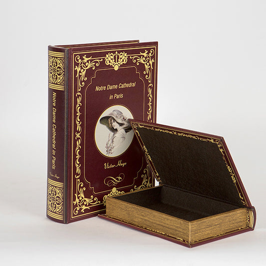 S/2 ΚΟΥΤΙΑ ΒΙΒΛΙΑ ΞΥΛΙΝΑ ΚΑΦΕ - ΚΟΚΚΙΝΑ 19x7x27