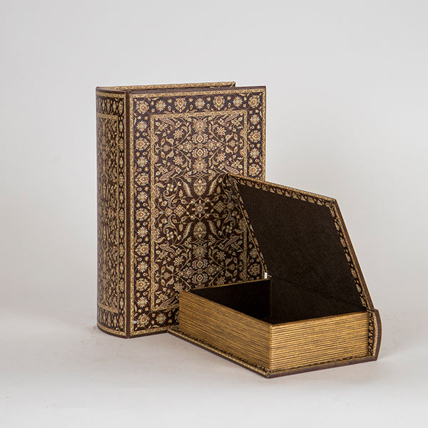 S/2 ΚΟΥΤΙΑ ΒΙΒΛΙΑ ΞΥΛΙΝΑ ΚΑΦΕ 19x7x27