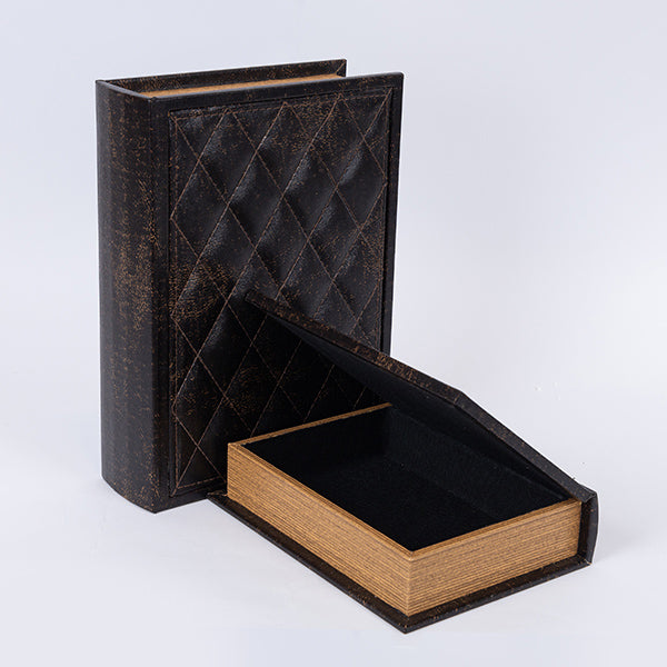 S/2 ΚΟΥΤΙΑ ΒΙΒΛΙΑ ΜΑΥΡΑ 30x22x7/23x17x5.5