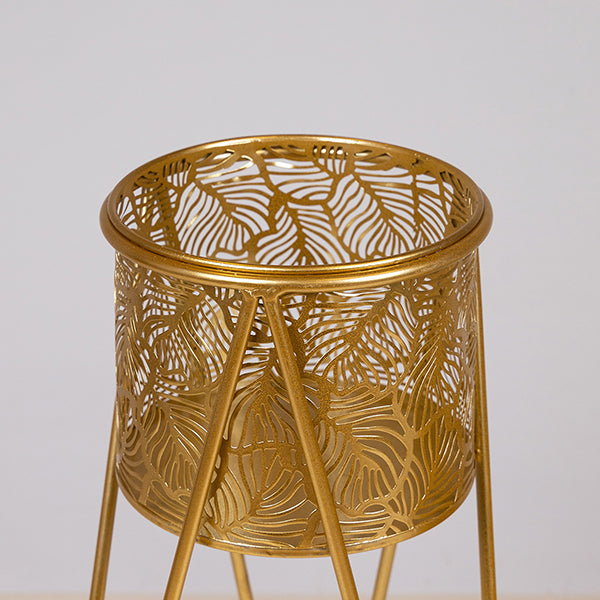 S/2 ΚΑΣΠΩ ΜΕΤΑΛΛΙΚΟ ΧΡΥΣΟ 27x27x50/21x21x33