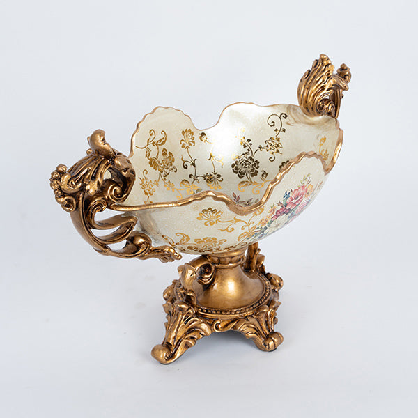 ΦΟΝΤΑΝΙΕΡΑ ΠΟΡΣΕΛΑΝΙΝΗ ΜΕ ΠΟΛΥΡΕΖΙΝ ΛΕΥΚΗ - ΧΡΥΣΗ 42x20x27