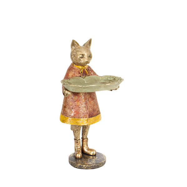 ΔΙΑΚΟΣΜΗΤΙΚΟ ΓΑΤΑ ΠΟΛΥΡΕΖΙΝ ΚΟΚΚΙΝΟ ΦΟΥΣΤΑΝΙ 1 ΘΕΣΗ 15x15x27