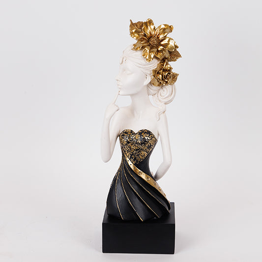 ΔΙΑΚΟΣΜΗΤΙΚΟ ΓΛΥΠΤΟ ΓΥΝΑΙΚΑ ΜΕ ΛΟΥΛΟΥΔΙ ΜΑΥΡΟ-ΛΕΥΚΟ-ΧΡΥΣΟ 15x11x43