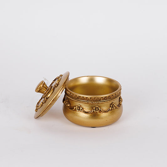 ΔΙΑΚΟΣΜΗΤΙΚΟ ΚΟΥΤΙ ΠΟΛΥΡΕΖΙΝ ΧΡΥΣΟ 10.2x10.2x8.7