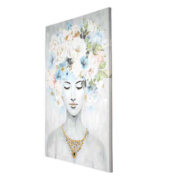 ΠΙΝΑΚΑΣ ΣΕ ΚΑΜΒΑ ΓΥΝΑΙΚΑ ΜΕ ΛΟΥΛΟΥΔΙΑ 80x120x3.5