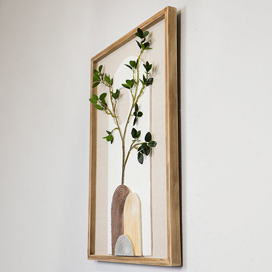 ΠΙΝΑΚΑΣ ΣΕ ΚΑΜΒΑ ΦΥΤΟ ΚΑΦΕ-ΓΚΡΙ-ΜΠΕΖ-ΠΡΑΣΙΝΟ 50x70x3