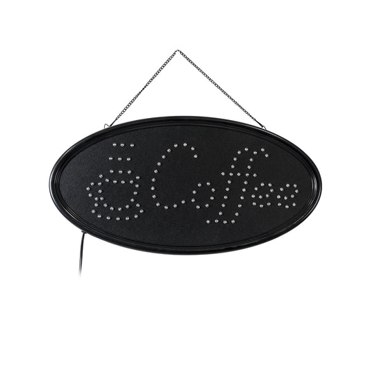 75687 Φωτιστικό Ταμπέλα LED Οβάλ Σήμανσης COFFEE με Πρίζα AC 230V Μ48 x Π1.8 x Υ24.5cm