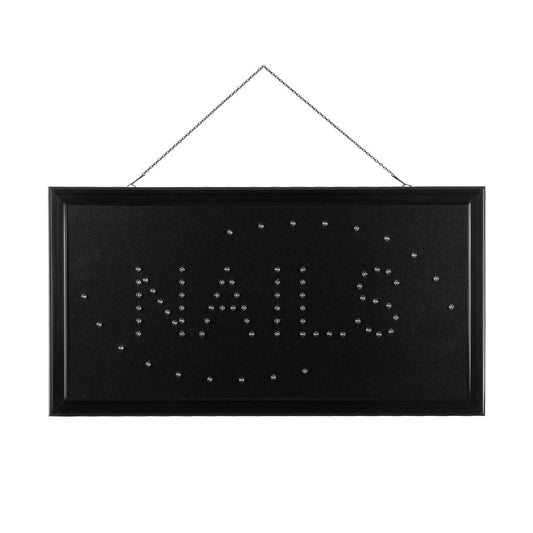 SIGN 75692 Διακοσμητικό Φωτιστικό Τοίχου Ένδειξης / Σήμανσης "NAILS" LED 5W 150lm 35° AC 220-240V IP20 Πολύχρωμο - Μαύρο - Μ48 x Π2 x Υ25