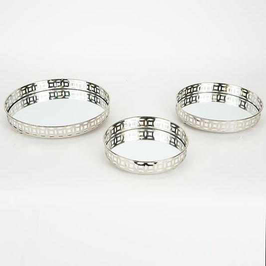 ΔΙΣΚΟΣ ΜΕΤΑΛΛΙΚΟΣ ΜΕ ΚΑΘΡΕΦΤΗ ΑΣΗΜΙ ΧΡΩΜΑ ΣΕΤ 3 ΤΜΧ S:D17x4 M:D21x4 L:D25x4