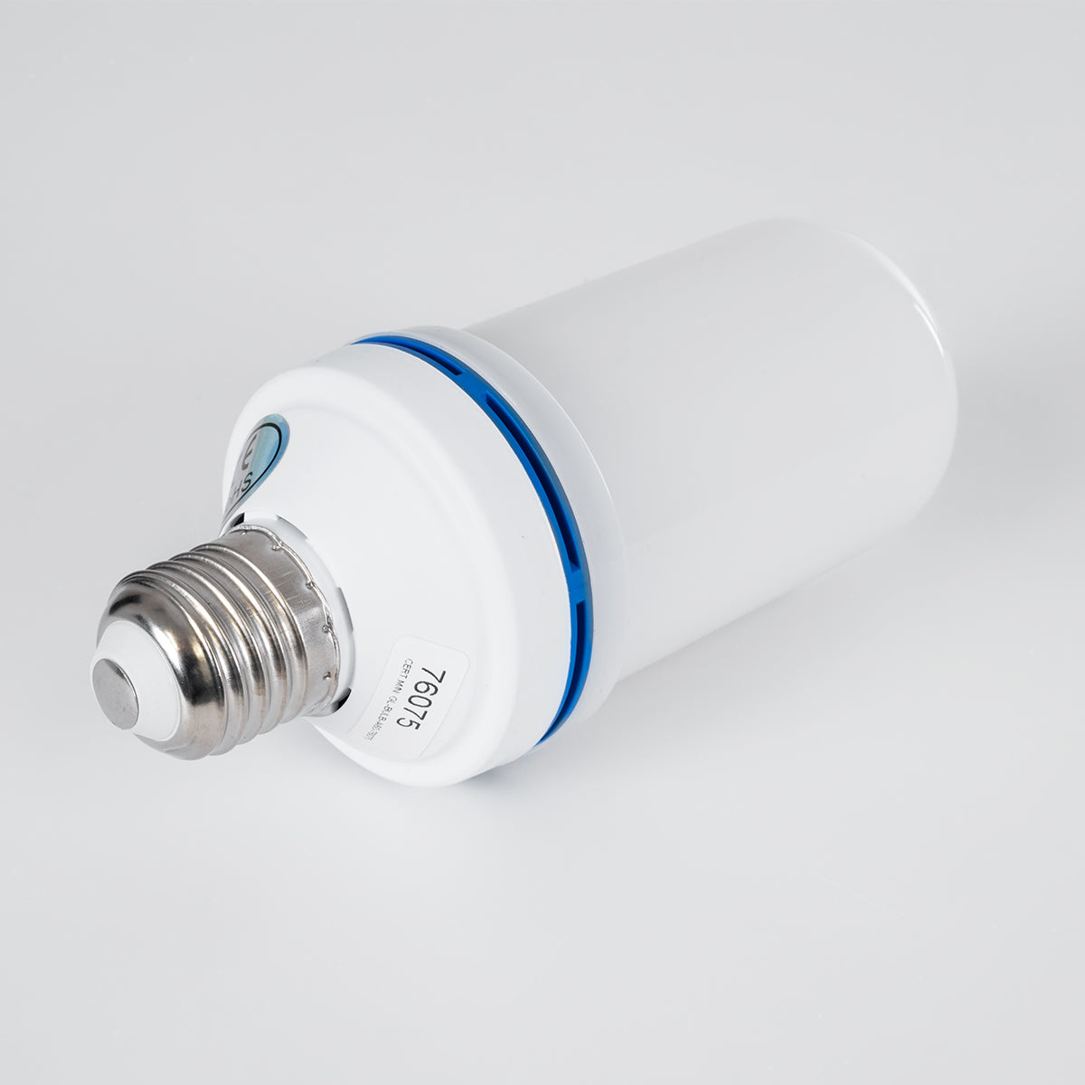 TUBATO 76075 Λάμπα E27 LED 9W 350lm 260° AC 220-240V IP20 Πορτοκαλί 1800K με Εφέ Φλόγας & Αναστροφή - Λευκό Γαλακτερό - Μ6 x Π6 x Υ15