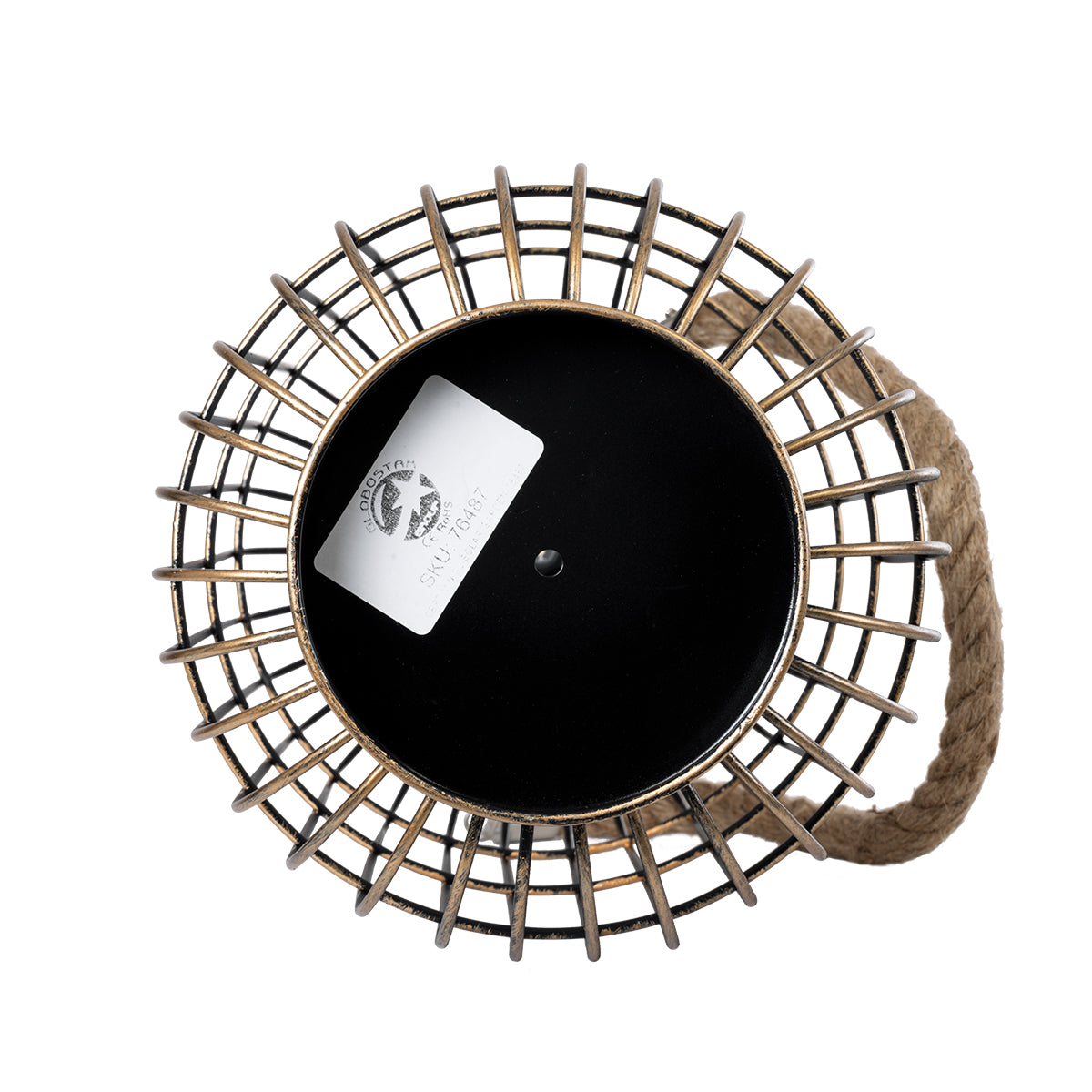 76487 Αυτόνομο Ηλιακό Κρεμαστό/Επιτραπέζιο Φωτιστικό Φαναράκι LED SMD 1W 100lm με Ενσωματωμένη Μπαταρία 600mAh - Φωτοβολταϊκό Πάνελ με Αισθητήρα Ημέρας-Νύχτας Χάλκινο Αδιάβροχο IP44 Θερμό Λευκό 2700K