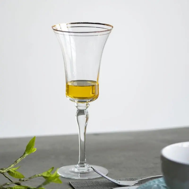 Artekko Ποτήρι Κρασιού Γυάλινο Διάφανο/Χρυσό 76756