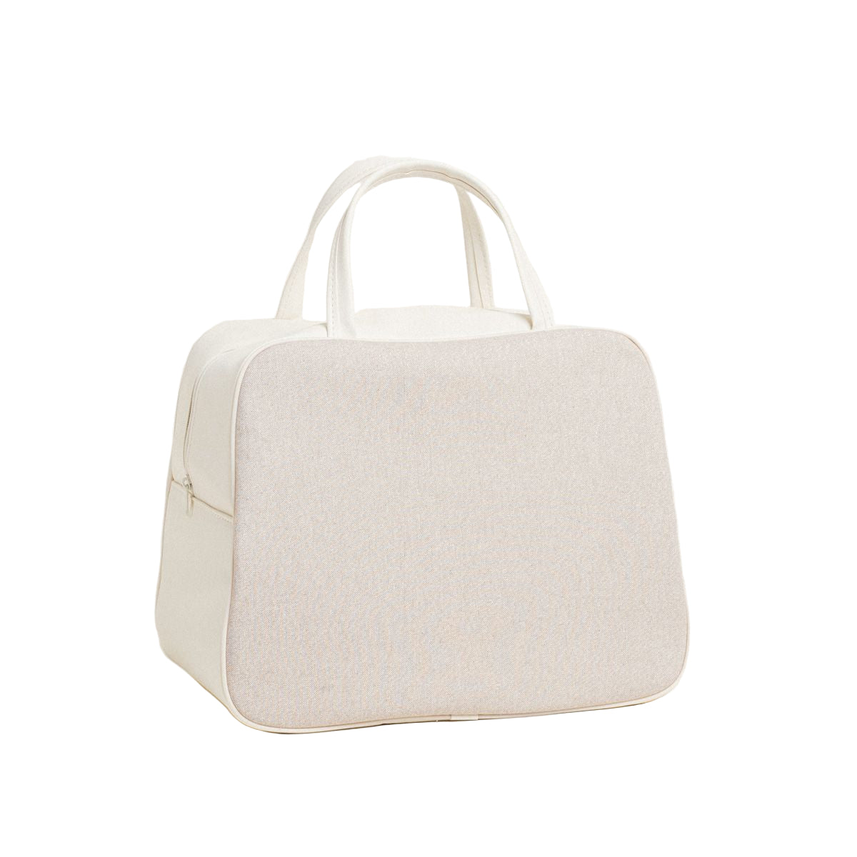 Τσάντα Χειρός 35x40x23 Μπεζ Χρυσό Lurex