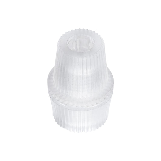 DIY 77562 Επιτοίχιος Στυπιοθλίπτης - Στήριγμα Καλωδίου Φωτιστικού - Φ1.6 x Υ2.3cm - Διάφανο - Πλαστικό