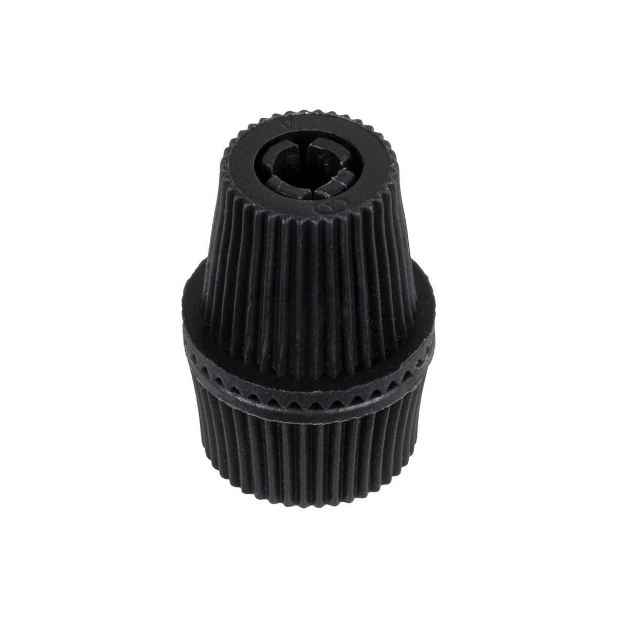 DIY 77564 Επιτοίχιος Στυπιοθλίπτης - Στήριγμα Καλωδίου Φωτιστικού - Φ1.6 x Υ2.3cm - Μαύρο - Πλαστικό