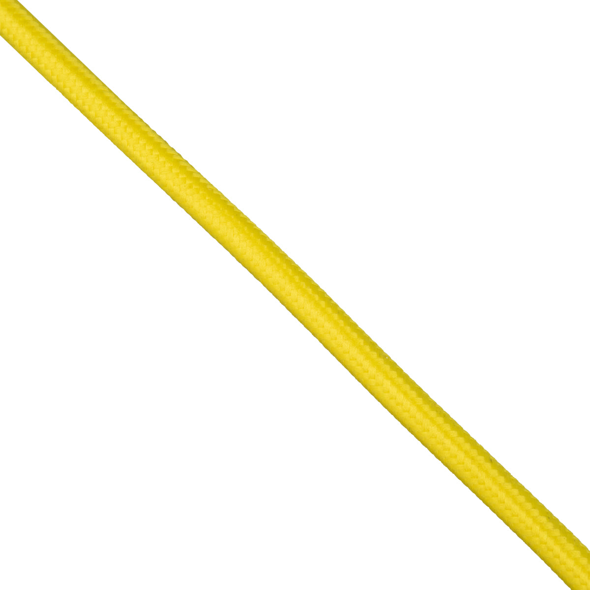 77606 Στρογγυλό Υφασμάτινο Καλώδιο 1m 2 x 0.75mm² Κίτρινο