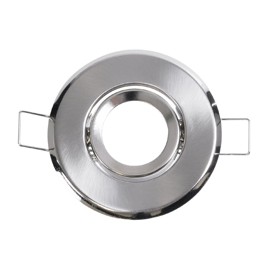 DELTA 77802 Χωνευτό Κινούμενο Στρόγγυλο Σποτ Οροφής για Λάμπα MR11 με Βάση GU5.3 ή GU10 - IP20 - Μεταλλικό - Φ70 x Υ21mm - Νίκελ Ματ