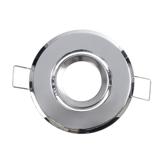 DELTA 77803 Χωνευτό Κινούμενο Στρόγγυλο Σποτ Οροφής για Λάμπα MR11 με Βάση GU5.3 ή GU10 - IP20 - Μεταλλικό - Φ70 x Υ21mm - Χρώμιο Νίκελ