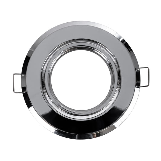 DELTA 77817 Χωνευτό Κινούμενο Στρόγγυλο Σποτ Οροφής για Λάμπα MR16 με Βάση GU5.3 ή GU10 - IP20 - Μεταλλικό - Φ92 x Υ28mm - Χρώμιο Νίκελ