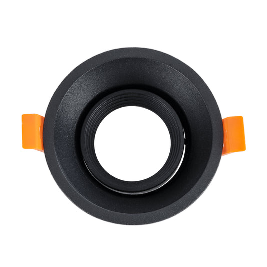 ALPHA 77831 Χωνευτή Κινούμενη Βάση για Σποτ MR16 με Ντουί GU10/GU5.3 IP20 - Μαύρο Ματ - Μ9.4 x Π9.4 x Υ4.2 / Q8.3εκ