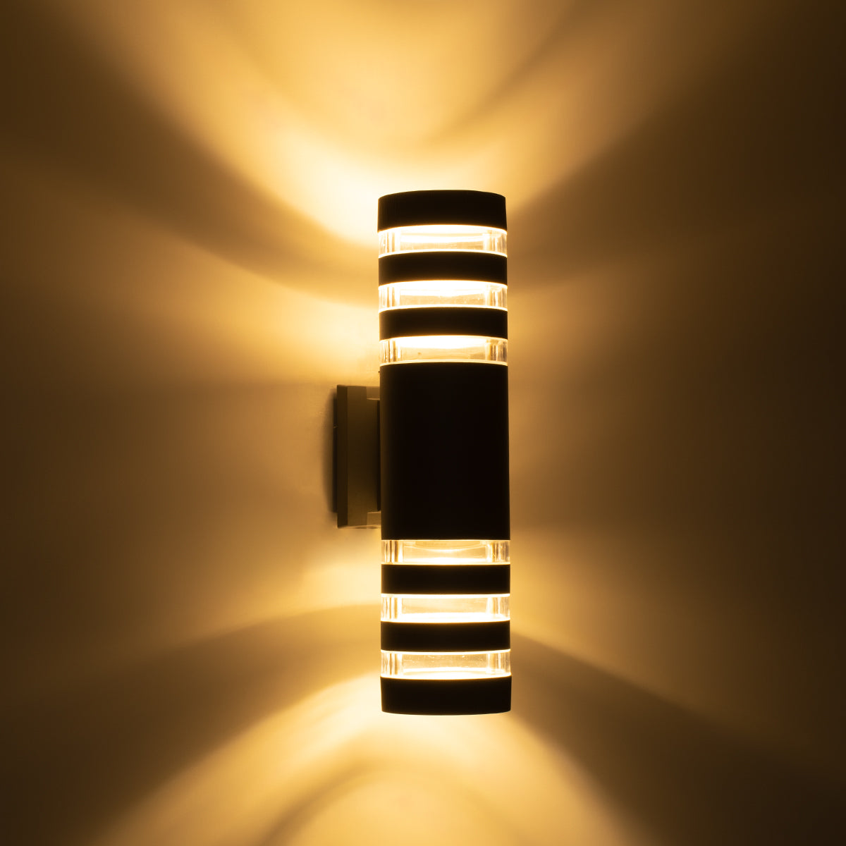 ORION 77885 Μοντέρνο Φωτιστικό Τοίχου - Απλίκα με Ντουί 2 x GU10 AC 220-240V Αδιάβροχο IP65 - Γκρι Ματ - Μ9 x Π15 x Υ35.5