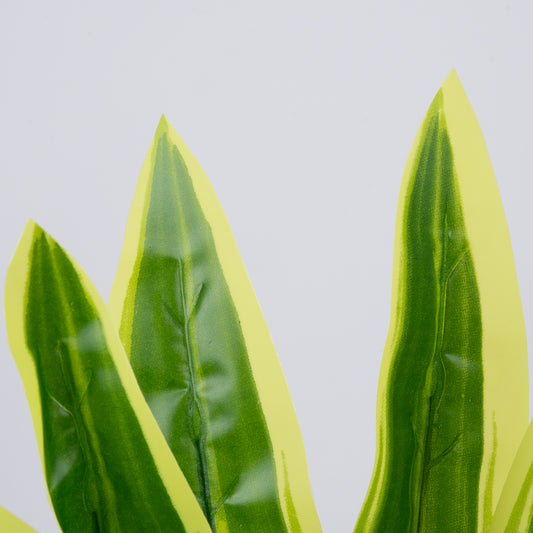 CORN PLANT 78285 Τεχνητό Φυτό Δράκαινα Αρωματική - Μπουκέτο Διακοσμητικών Φυτών - Κλαδιών με Φύλλωμα Πράσινο - Κίτρινο Υ48cm