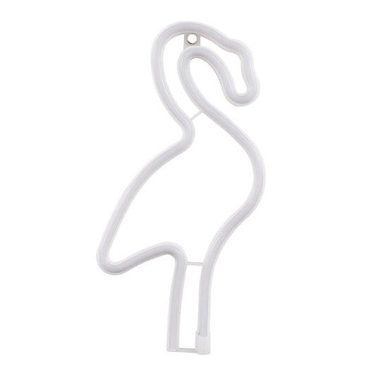 78573 Φωτιστικό Ταμπέλα Φωτεινή Επιγραφή NEON LED Σήμανσης FLAMINGO 5W με Καλώδιο Τροφοδοσίας USB - Μπαταρίας 3xAAA (Δεν Περιλαμβάνονται) - Ροζ