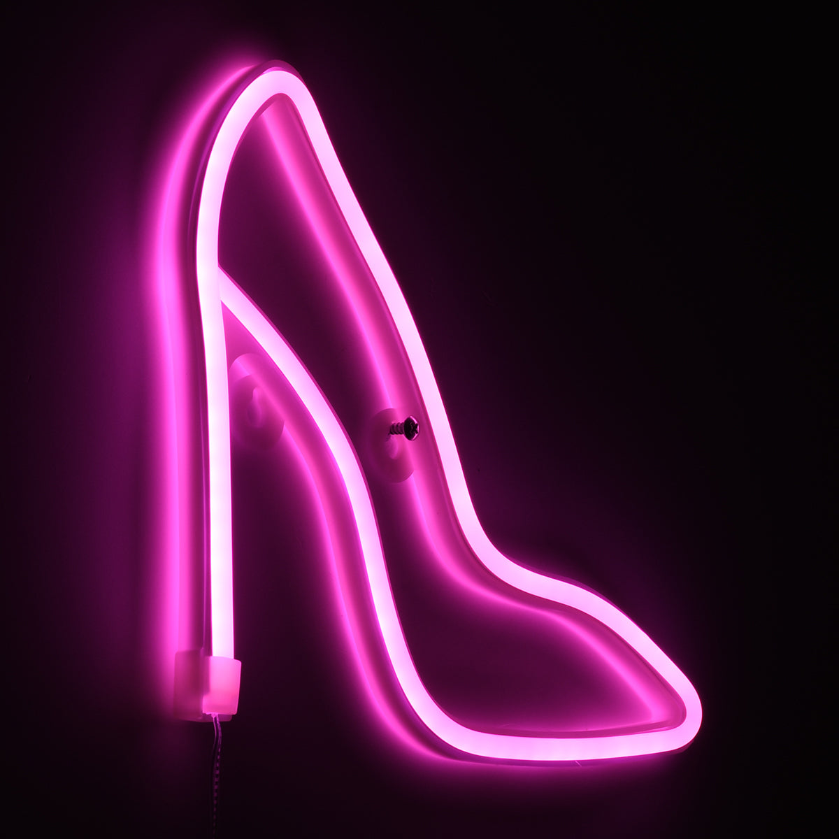 78577 Φωτιστικό Ταμπέλα Φωτεινή Επιγραφή NEON LED Σήμανσης WOMEN SHOES 5W με Καλώδιο Τροφοδοσίας USB - Μπαταρίας 3xAAA (Δεν Περιλαμβάνονται) - Ροζ