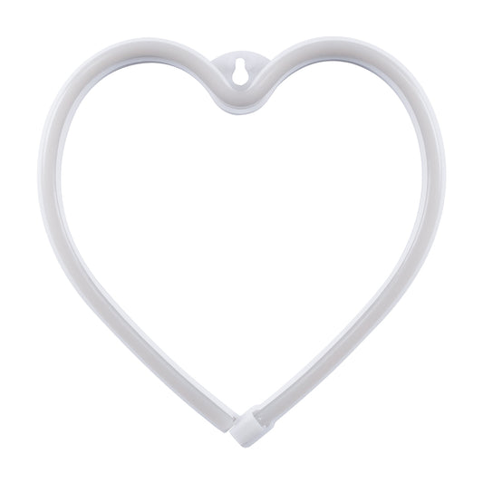 78592 Φωτιστικό Ταμπέλα Φωτεινή Επιγραφή NEON LED Σήμανσης HEART 5W με Καλώδιο Τροφοδοσίας USB - Μπαταρίας 3xAAA (Δεν Περιλαμβάνονται) - Ροζ