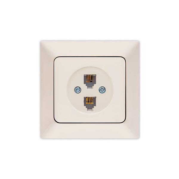 ΠΡΙΖΑ ΤΗΛΕΦΩΝΟΥ ΔΙΠΛΗ RJ 11 ΜΠΕΖ