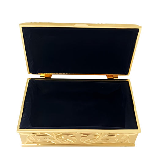 Μπιζουτιέρα Επάργυρη Χρυσή 13x8x6