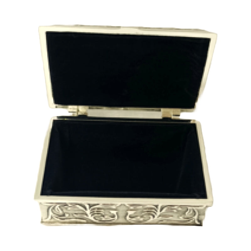 Μπιζουτιέρα Επάργυρη Ασημί 9x6x4