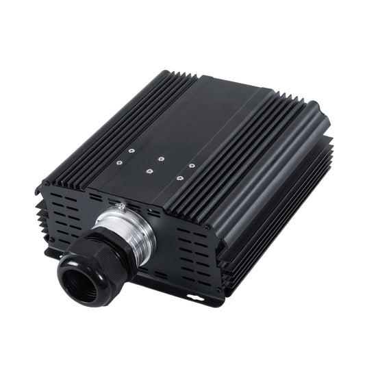 79624 Μηχανή Οπτικής Ίνας Μονής Κεφαλής - Fiber Optic Light Machine Single Head LED 45W AC 220-240V με Ασύρματο Χειριστήριο RF 2.4Ghz Μ29 x Π20 x Υ8.5cm RGBW