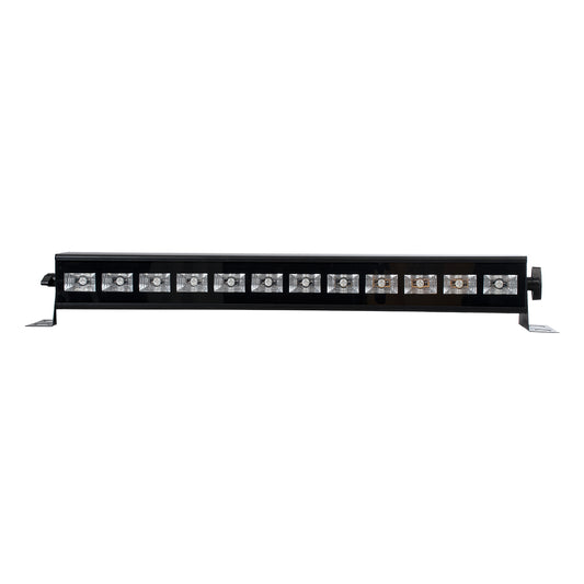UVBAR 79660 Μπάρα Φωτισμού LED 36W 120° AC 220-240V IP20 Μαύρο Αλουμίνιο - UV Black Light - DMX512 & Ασύρματο Χειριστήριο IR - Μ50 x Π6 x Υ6cm