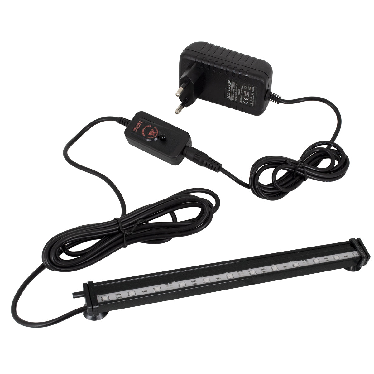 79675 Φωτιστικό Ενυδρείου & Οξυγονωτής / Μηχανισμός Φυσαλίδων 30cm LED 12W 180° AC 230V Αδιάβροχο IP68 με Ασύρματο Χειριστήριο IR Πολύχρωμο RGB Dimmable