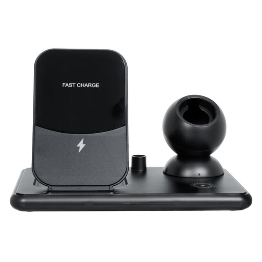 79699 Επιτραπέζια Σταθερή Βάση Ασύρματης Φόρτισης Fast Charging για Κινητά - Earphones - Smart Watches - Pencil 4 Καναλιών - 1 Channel 15W Max (Phone) - 2 Channel 3W (Airpod) - 3 Channel 2W (Watch) - 4 Channel 2W (Pencil)