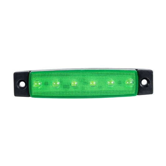 SIDEMARKER 79902 Φώτα Όγκου Οχημάτων LED 1.5W 75lm 120° DC 10-30V Αδιάβροχο IP66 Πράσινο - 6 x SMD2835 Sanan Chip - Μ9.5 x Π2 x Υ1.1