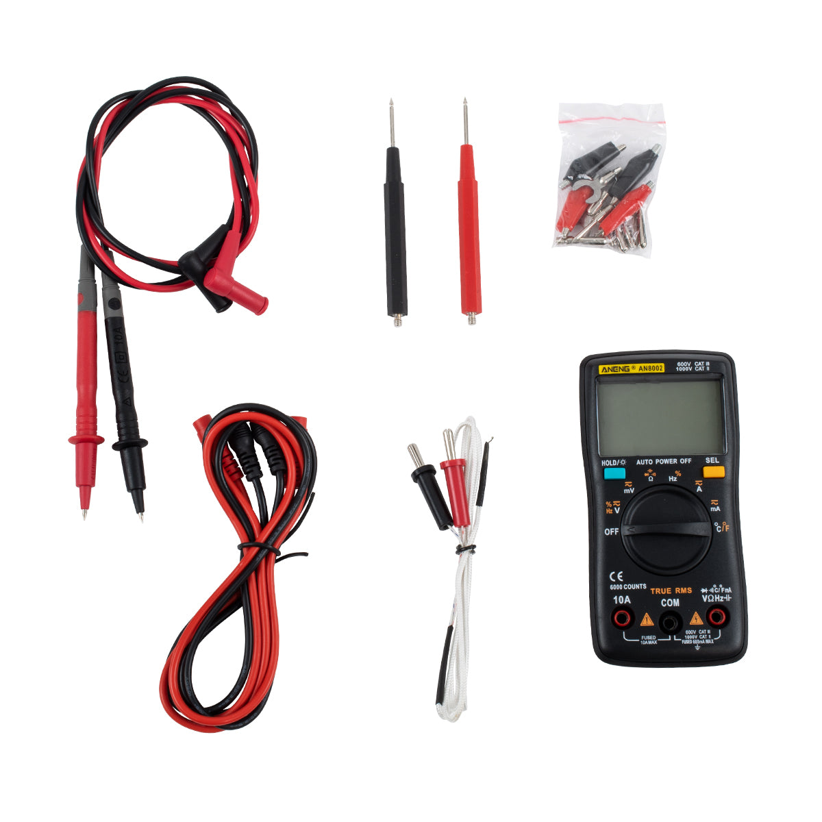 79975 Ψηφιακό Φορητό Πολύμετρο Data Retantion True RMS Intelligent Automation Μπαταρίας 2 x AAA (Δεν Περιλαμβάνονται) Μετρητής Τάσης AC/DC - Θερμοκρασία - Αμπερόμετρο - Voltmeter - Καπασιτόμετρο - Ohm - Μαύρο